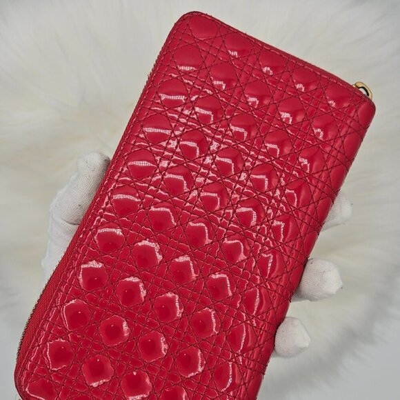 Dior Venis Leather Zip Around Wallet - Picture 16 of 17